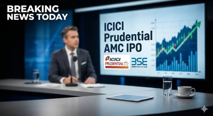 ICICI Prudential Asset Management Company logo displayed before IPO listing