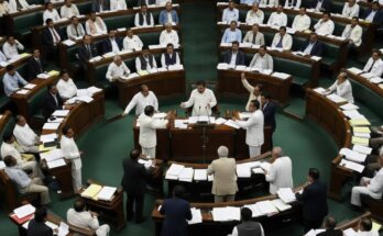 Lok Sabha debate during BJP Rahul suspension motion parliament row