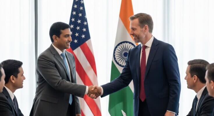 “India-US trade deal meeting highlighting jobs investment and strategic ties”